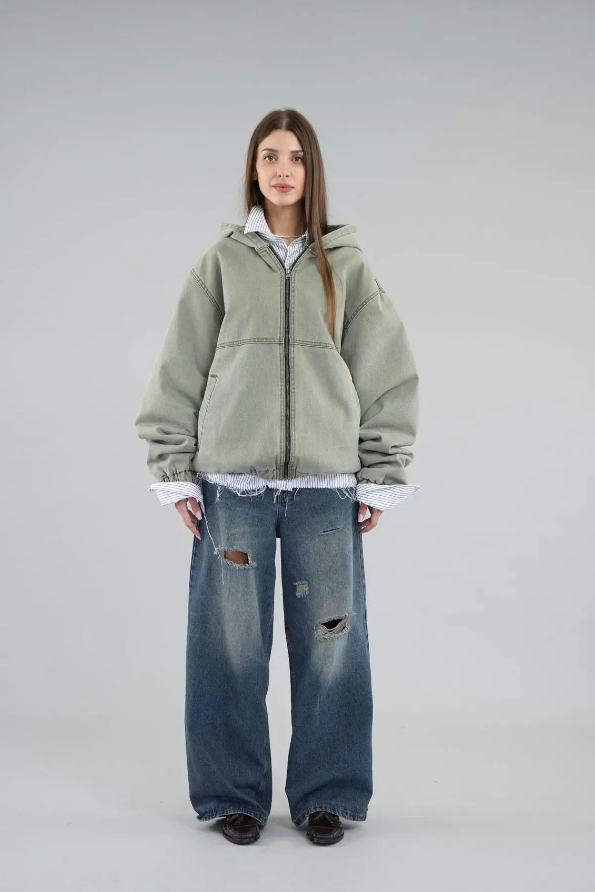Scuffers Outerwear^Stained Light Green Work Jacket