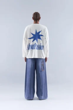 Scuffers Crewneck^Star Sweatshirt Ecru