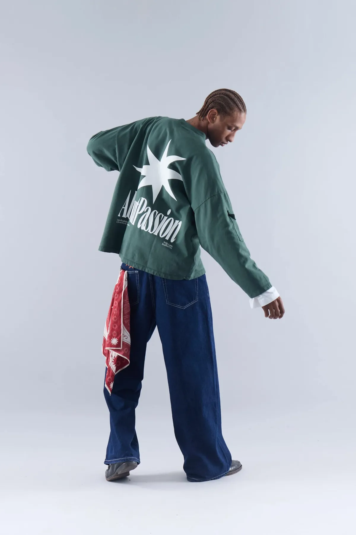 Scuffers Crewneck^Star Sweatshirt Green