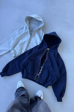 Scuffers Hoodies^Steel Grey Zipper