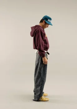 Scuffers Hoodies^Stone Burgundy Zipper
