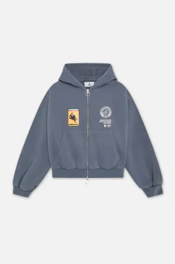 Scuffers Hoodies^Stone Light Blue Zipper