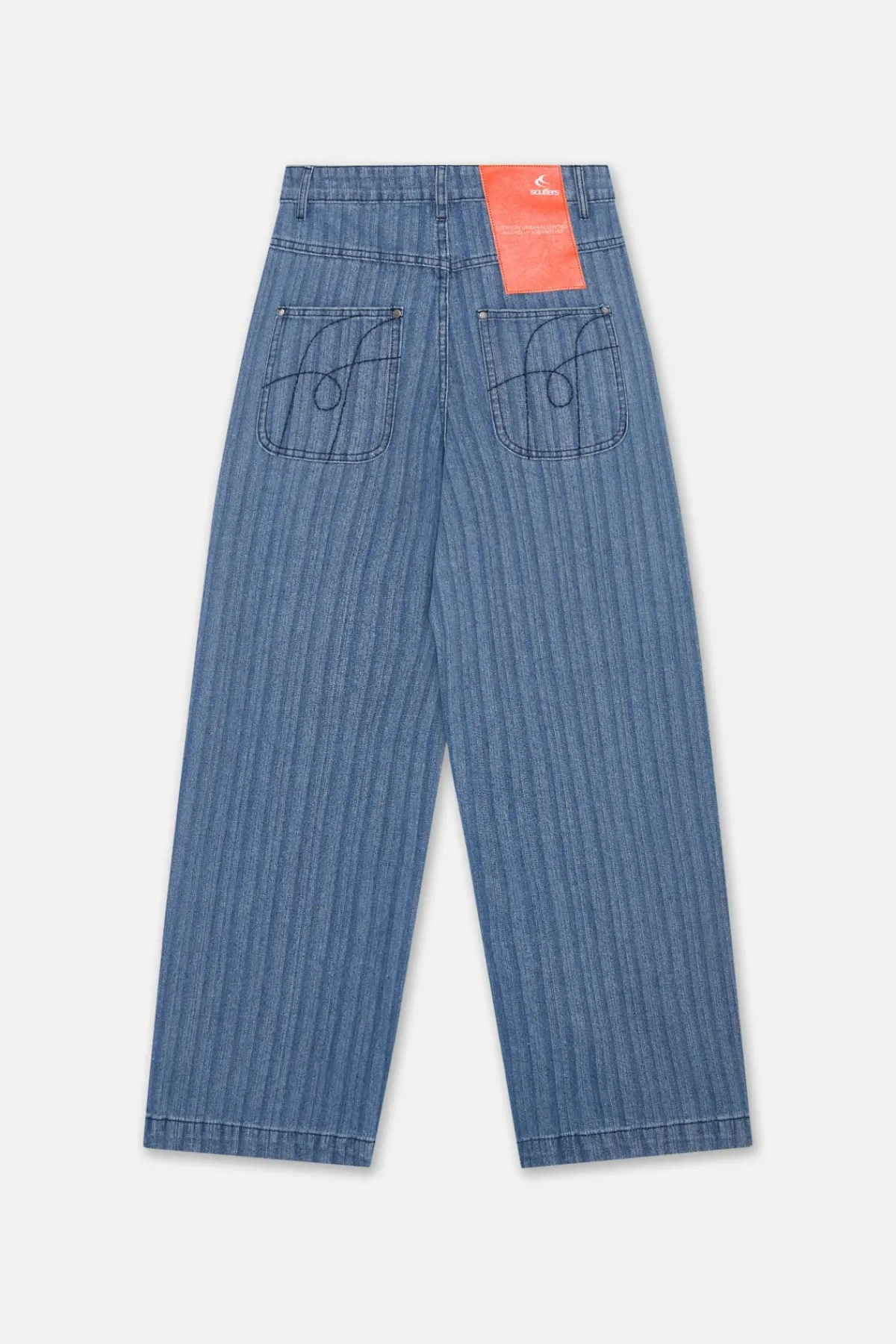 Scuffers Pants & Sweatpants^Striped Blue Denim Pants