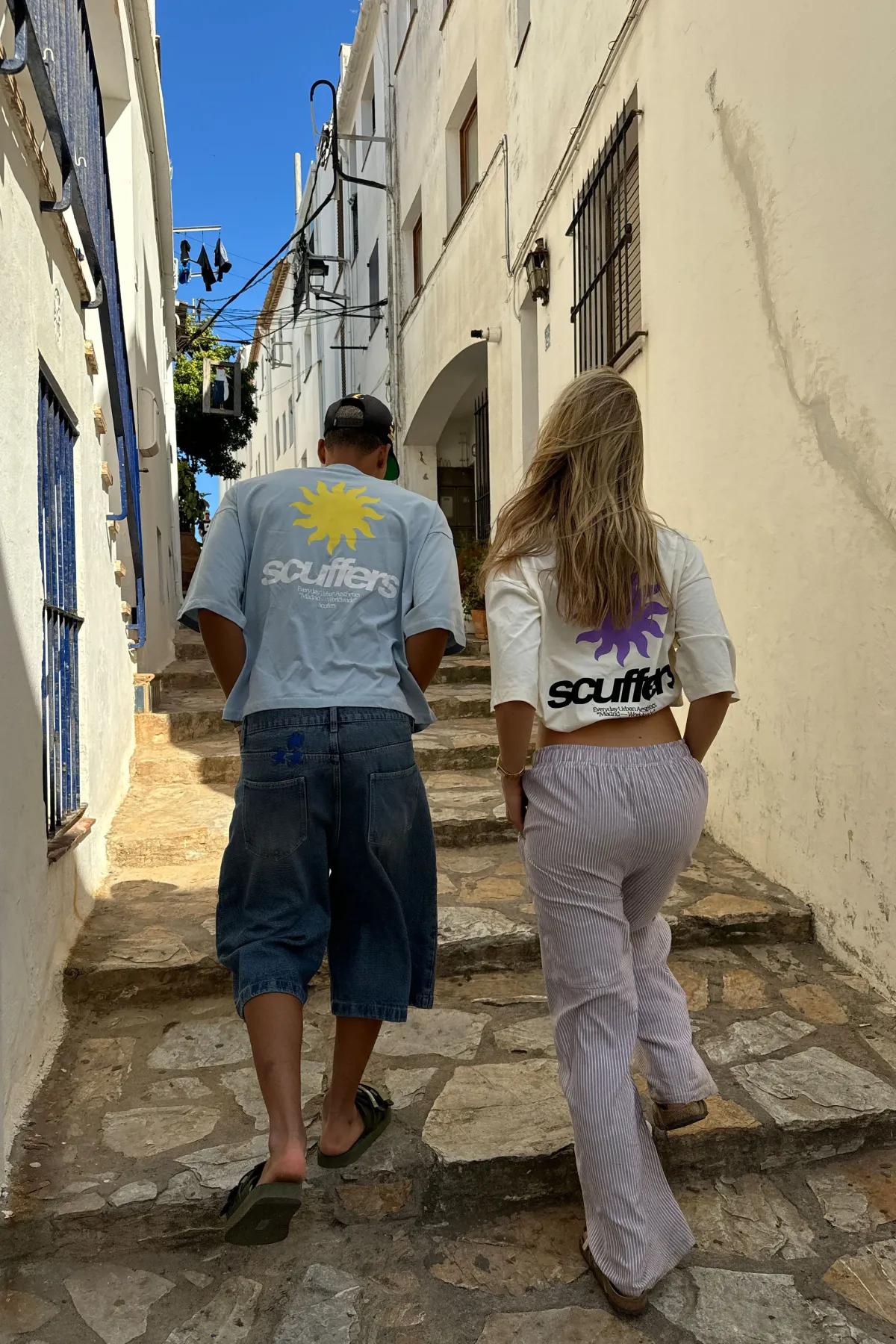 Scuffers T-shirts^Tarifa Light Blue T-Shirt
