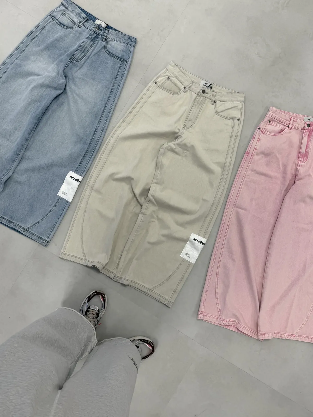 Scuffers Pants & Sweatpants^Tech Pink Denim