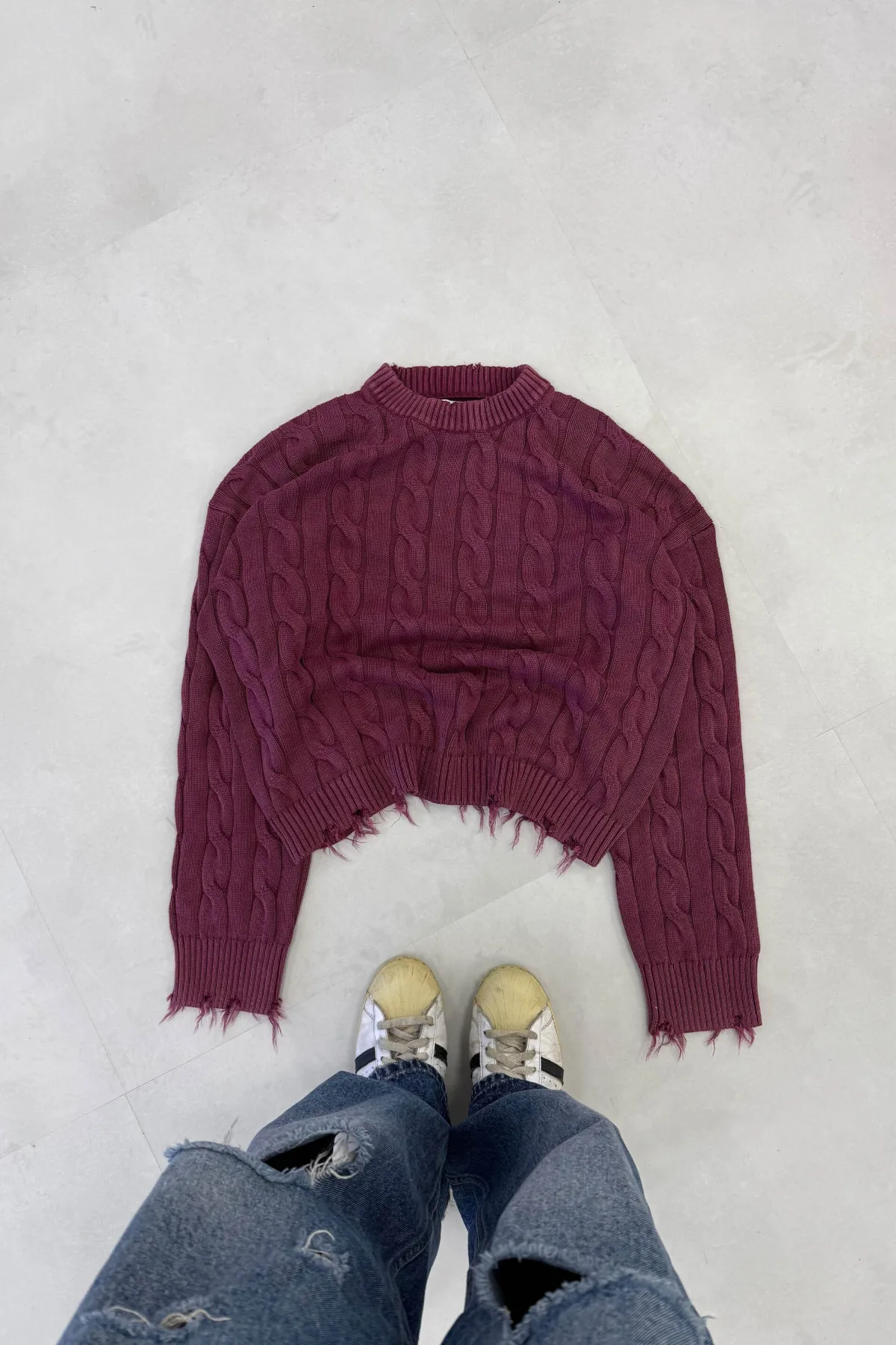 Scuffers Knitwear^Trench Jersey Burgundy