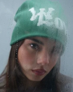Scuffers Beanies^With Love Green Beanie