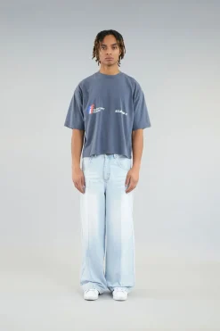 Scuffers T-shirts^Worldwide Navy T-Shirt