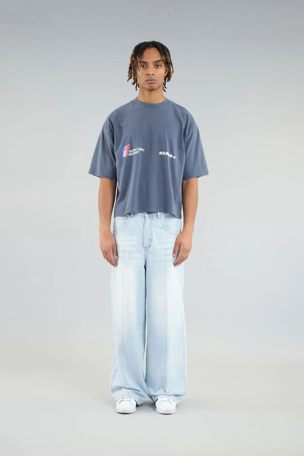Scuffers T-shirts^Worldwide Navy T-Shirt